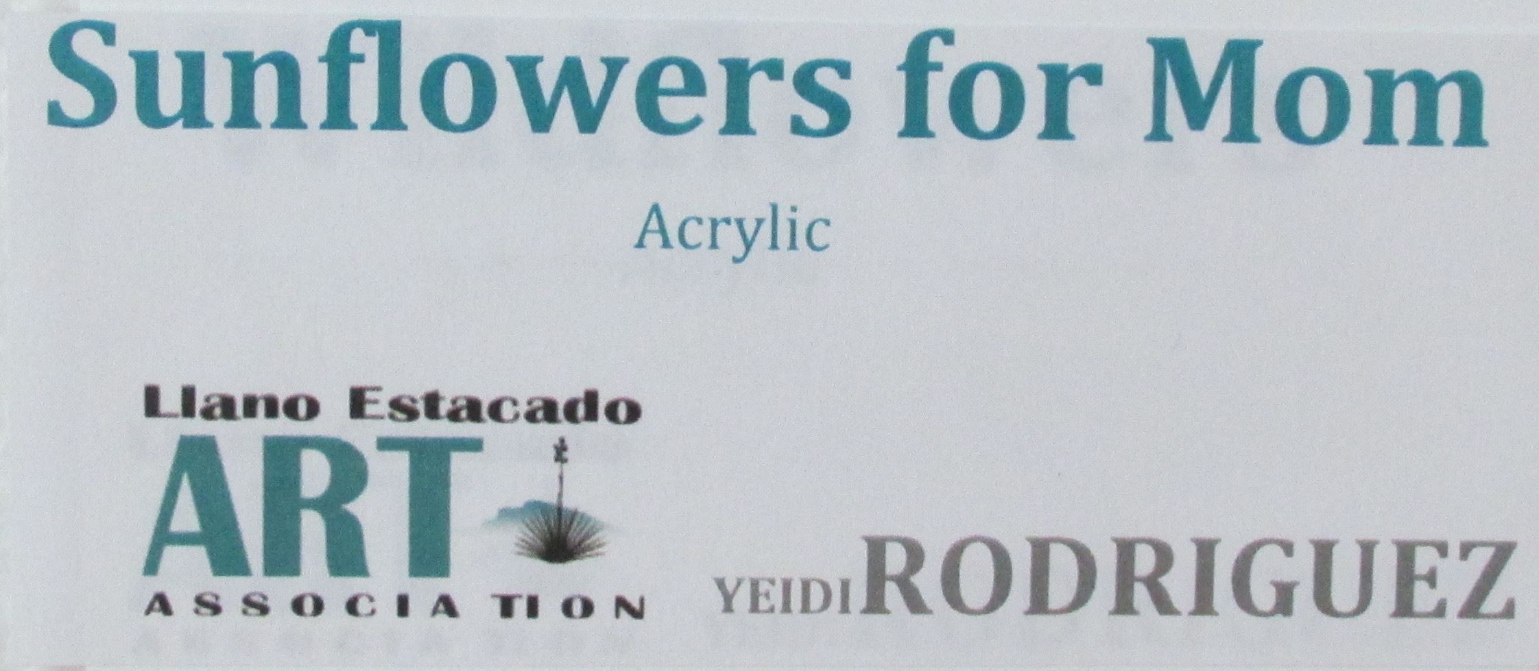 005 Sunflowers for Mom Label