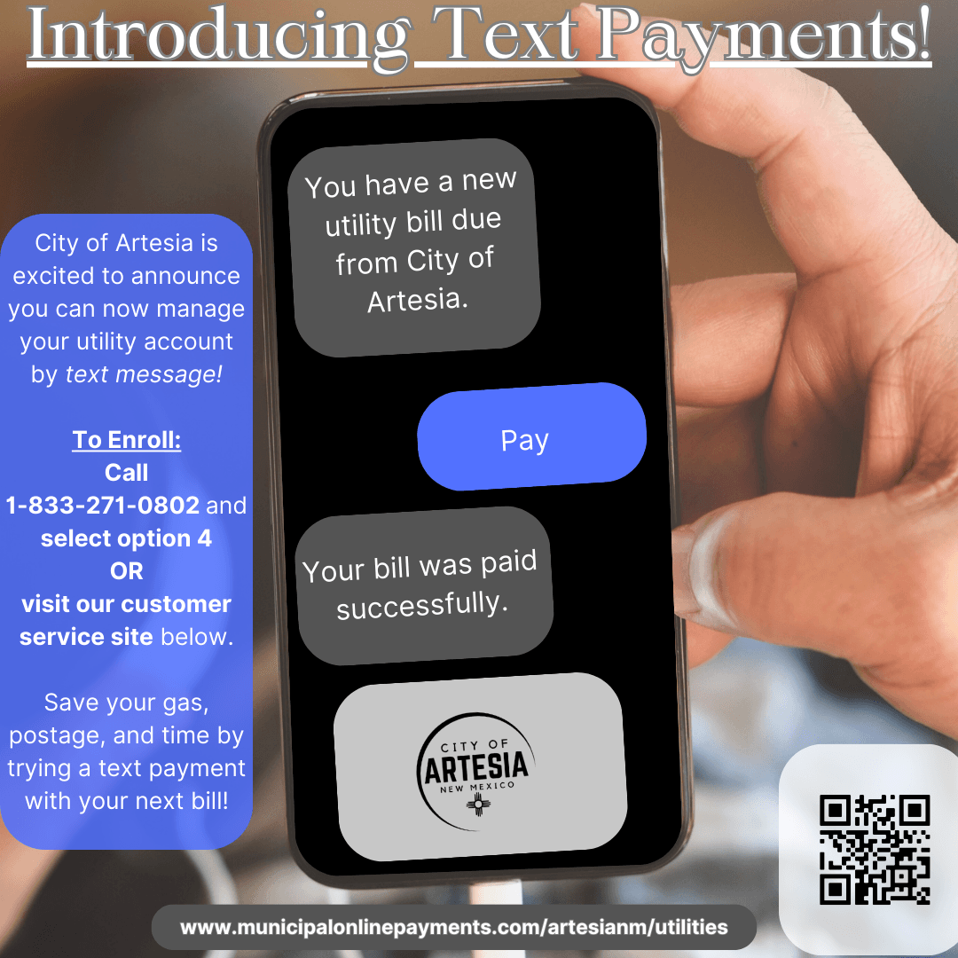 Text to Pay Sign and Social Media