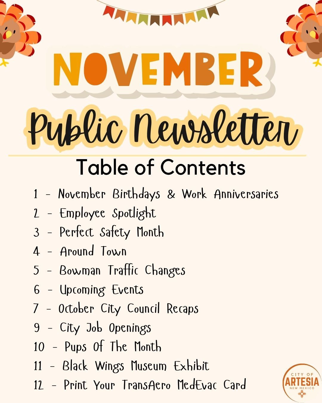 November Newsletter